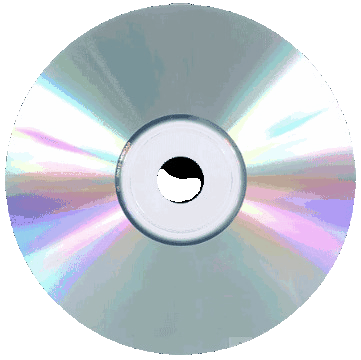 a gif of a spinning cd, which when clicked leads to my bandcamp page